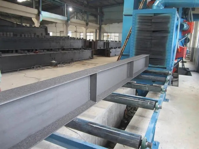 商丘自动输送重型工件喷砂机及其应用