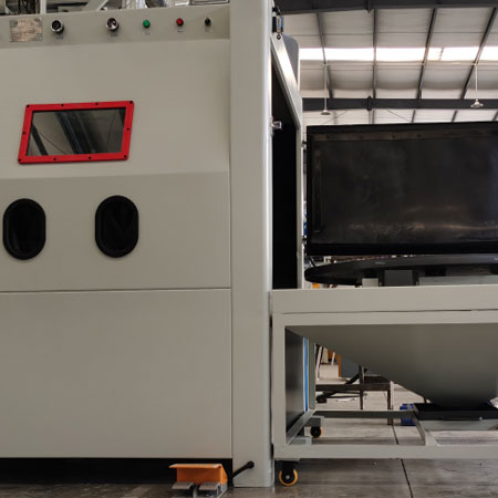 商丘无尘喷砂机半自动模具喷砂机